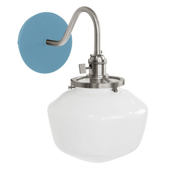 Uno One Light Wall Sconce in Light Blue w/Brushed Nickel (518|SCL4135496)