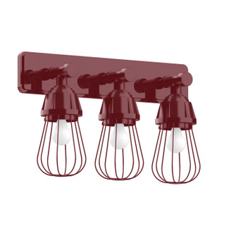 Vintage Three Light Wall Sconce in Barn Red (518|SCH08155)
