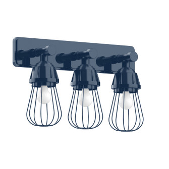 Vintage Three Light Wall Sconce in Navy (518|SCH08150)