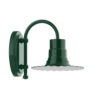 Radial One Light Wall Sconce in Forest Green (518|SCB15742)