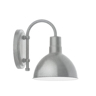 Deep Bowl One Light Wall Sconce in Painted Galvanized (518|SCB11449G05)