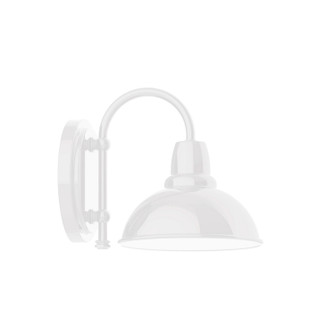 Cafe One Light Wall Sconce in White (518|SCB10544)
