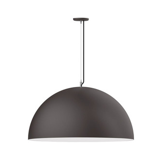 XL Choices One Light Pendant in Bronze Matte w/White Interior (518|PEG2315744C24)