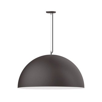 XL Choices One Light Pendant in Bronze Matte w/White Interior (518|PEG2315744)