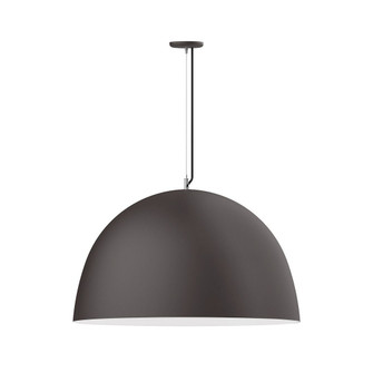 XL Choices One Light Pendant in Bronze Matte w/White Interior (518|PEG2155744C22)