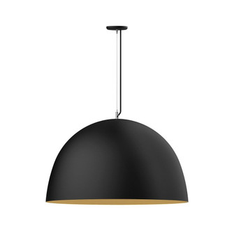 XL Choices One Light Pendant in Black w/Gold Matte Interior (518|PEG2154175C04)