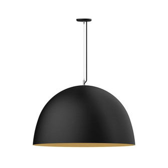 XL Choices One Light Pendant in Black w/Gold Matte Interior (518|PEG2154175)