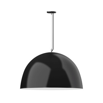 XL Choices One Light Pendant in Black w/White Interior (518|PEG2154144C02)