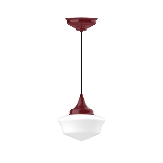 Schoolhouse One Light Pendant in Barn Red (518|PEF02155C04)
