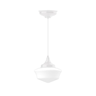 Schoolhouse One Light Pendant in White (518|PEF02144C21)