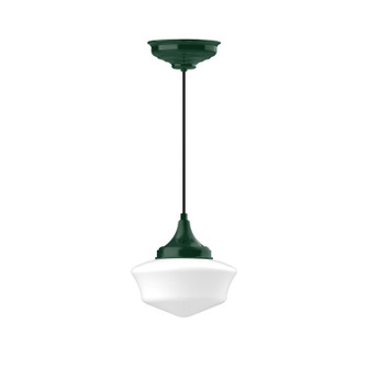 Schoolhouse One Light Pendant in Forest Green (518|PEF02142)