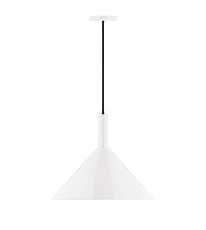 Chase One Light Pendant in White (518|PEBX46744)