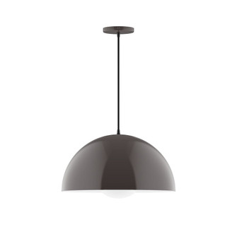 Arcade One Light Pendant in Architectural Bronze (518|PEB433G1551)