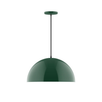 Arcade One Light Pendant in Forest Green (518|PEB433G1542C25)