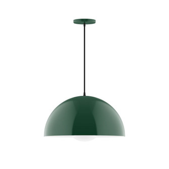 Arcade One Light Pendant in Forest Green (518|PEB433G1542)