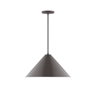 Pinnacle One Light Pendant in Architectural Bronze (518|PEB423G1551C25)