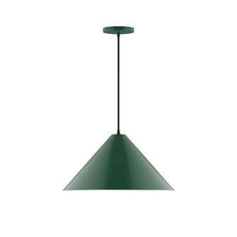 Pinnacle One Light Pendant in Forest Green (518|PEB423G1542C24)