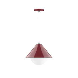 Pinnacle One Light Pendant in Barn Red (518|PEB422G1555)