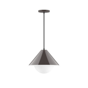 Pinnacle One Light Pendant in Architectural Bronze (518|PEB422G1551)