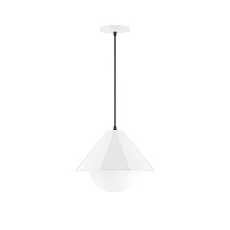 Pinnacle One Light Pendant in White (518|PEB422G1544)