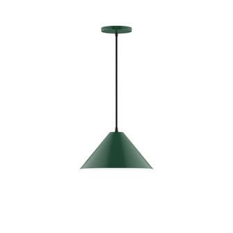 Pinnacle One Light Pendant in Forest Green (518|PEB422G1542C22)