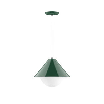 Pinnacle One Light Pendant in Forest Green (518|PEB422G1542)