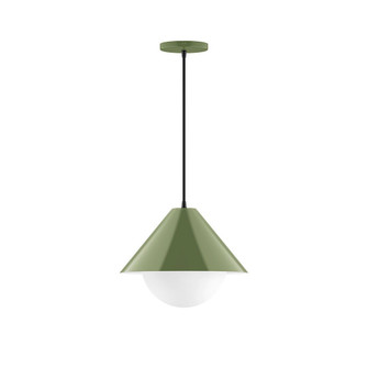 Axis One Light Pendant in Fern Green (518|PEB422G1522)