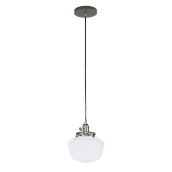 Uno One Light Pendant in Architectural Bronze w/Brushed Nickel (518|PEB4135196C21)