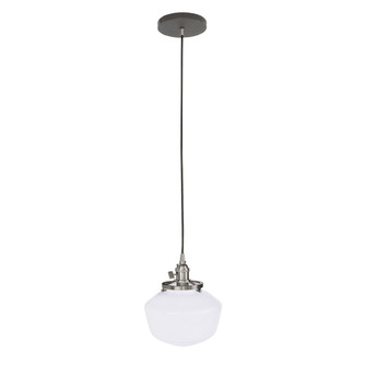 Uno One Light Pendant in Architectural Bronze with Brushed Nickel (518|PEB4135196)
