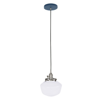 Uno One Light Pendant in Navy w/Brushed Nickel (518|PEB4135096)