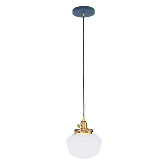 Uno One Light Pendant in Navy w/Brushed Brass (518|PEB4135091C23)