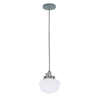 Uno One Light Pendant in Slate Gray w/Brushed Nickel (518|PEB4134096)