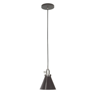 Uno One Light Pendant in Architectural Bronze with Brushed Nickel (518|PEB4055196C20)