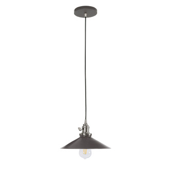 Uno One Light Pendant in Architectural Bronze w/Brushed Nickel (518|PEB4045196C24)
