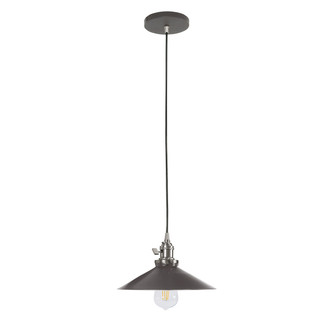 Uno One Light Pendant in Architectural Bronze with Brushed Nickel (518|PEB4045196C01)