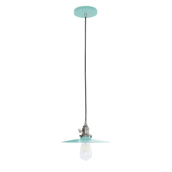 Uno One Light Pendant in Sea Green with Brushed Nickel (518|PEB4034896C21)