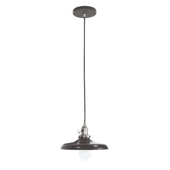 Uno One Light Pendant in Architectural Bronze with Brushed Nickel (518|PEB4015196C24)