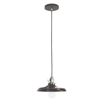 Uno One Light Pendant in Architectural Bronze w/Brushed Nickel (518|PEB4015196C12)