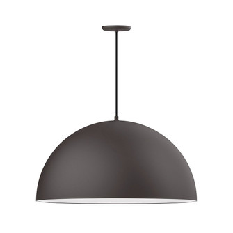 XL Choices One Light Pendant in Bronze Matte w/White Interior (518|PEB2305744)