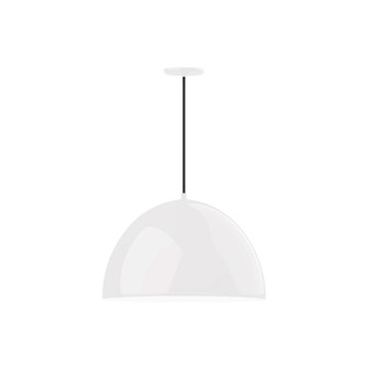 XL Choices One Light Pendant in White w/White Interior (518|PEB2134444C22)