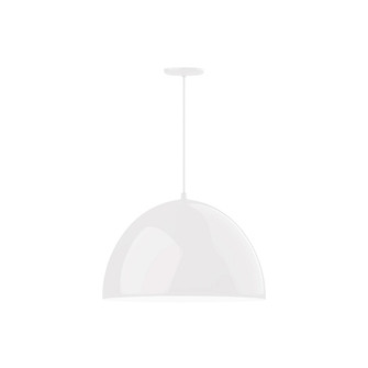 XL Choices One Light Pendant in White w/White Interior (518|PEB2134444C21)
