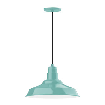 Warehouse One Light Pendant in Sea Green (518|PEB18448C21G05)