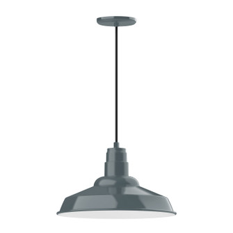 Warehouse One Light Pendant in Slate Gray (518|PEB18440)