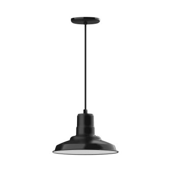 Warehouse One Light Pendant in Black (518|PEB18241)