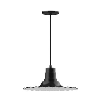 Radial One Light Pendant in Black (518|PEB15941)