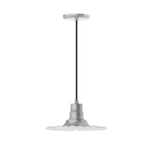 Radial One Light Pendant in Painted Galvanized (518|PEB15849C04)
