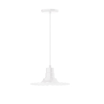 Radial One Light Pendant in Forest Green (518|PEB15842C22)