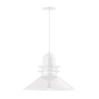 Atomic One Light Pendant in White (518|PEB15244C24)