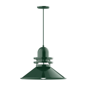 Atomic One Light Pendant in Forest Green (518|PEB15242C12)