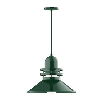 Atomic One Light Pendant in Forest Green (518|PEB15142C02)